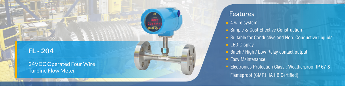 Four-Wire-Turbine-Flow-Meter